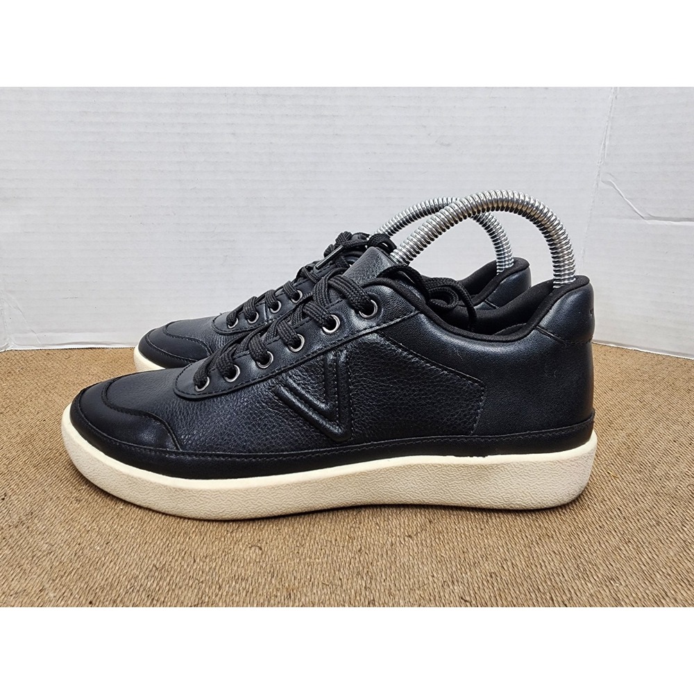 Vionic Women's Emery Black Leather Sneaker Lace Up Size 6.5